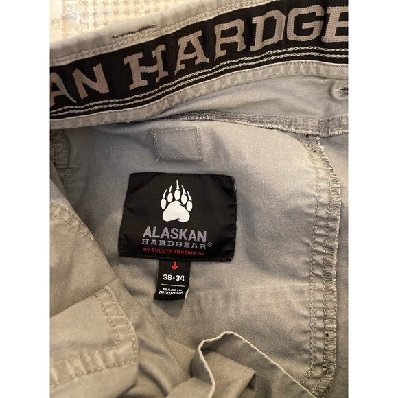 Alaskan Hard Gear Mens Pants Size 38x34 By DuluthTrading  Cargo Outdoor Wear - Picture 3 of 12